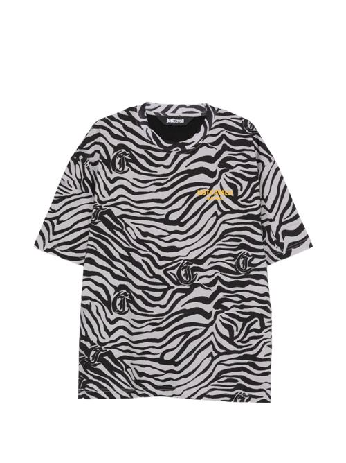 T-shirt uomo con stampa animalier JUST CAVALLI | 80OAHE13CJ118899